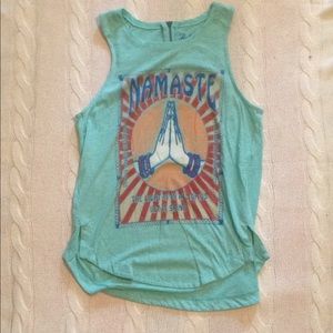 LUCKY BRAND namaste top with back zipper